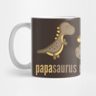 Papasaurus Rex T-Shirt Dinosaur Family Shirts Mug